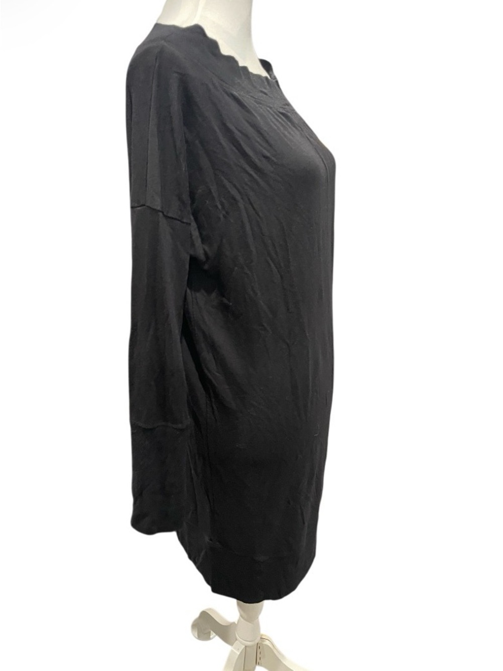 Athleta Solitude Pull over Women's Black Long Sleeve Knit Dress Size Medium - Picture 4 of 5